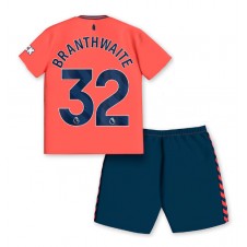 Everton Jarrad Branthwaite #32 Bortedraktsett Barn 2023-24 Kortermet (+ korte bukser)